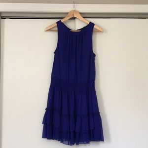 Zara Trafaluc short cerulean blue dress
